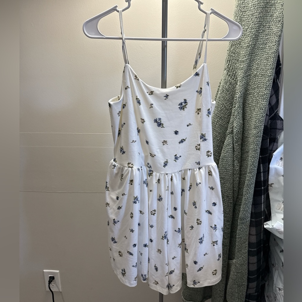 White floral romper